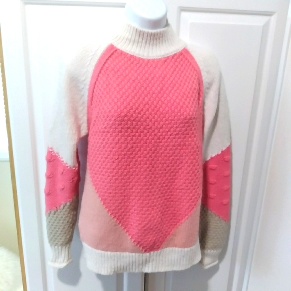 LOFT Sweaters - LOFT Women's Sweater Colorblock Stitchy Size XS